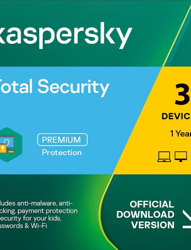 Kaspersky Total Security 3 User 1 Year