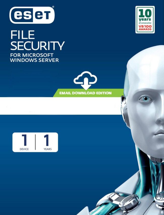 Eset File Security For Microsoft Windows Server 1 User 1 Year