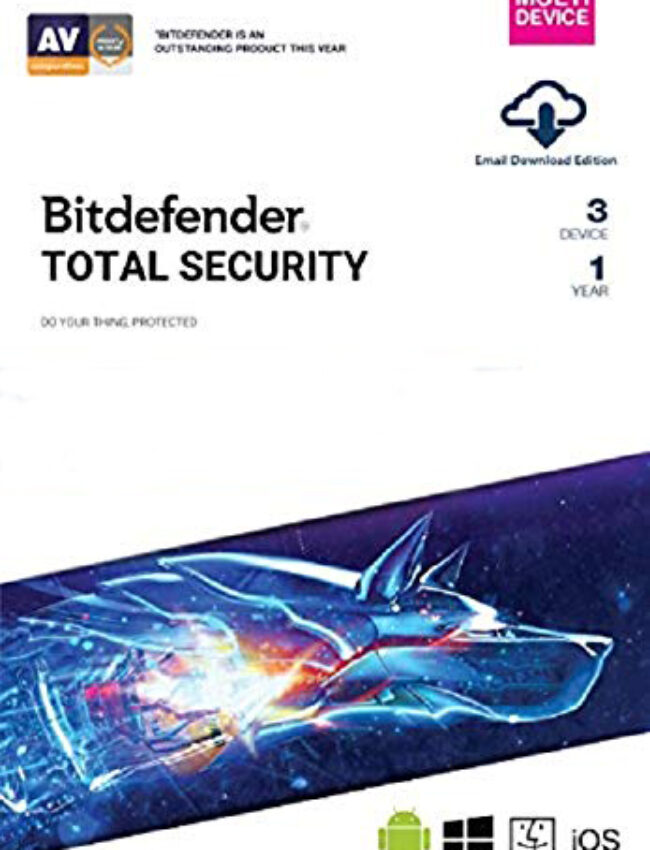 Bitdefender Total Security 3 User 1 Year