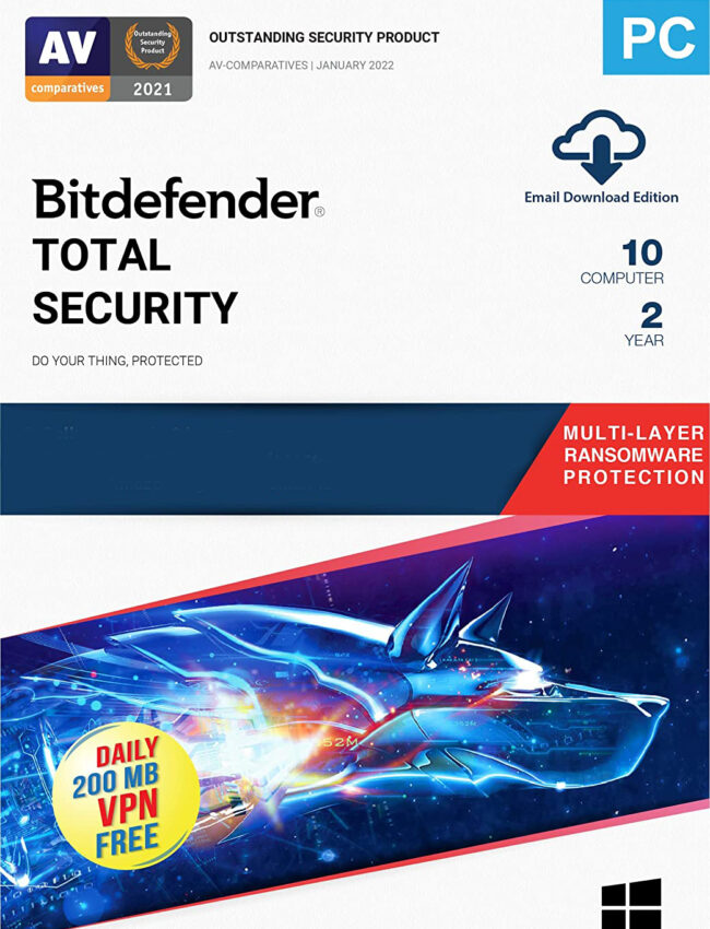 Bitdefender Total Security 10 User 2 Year