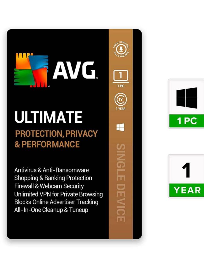 AVG Ultimate Multi-Device 1 User 1 Year