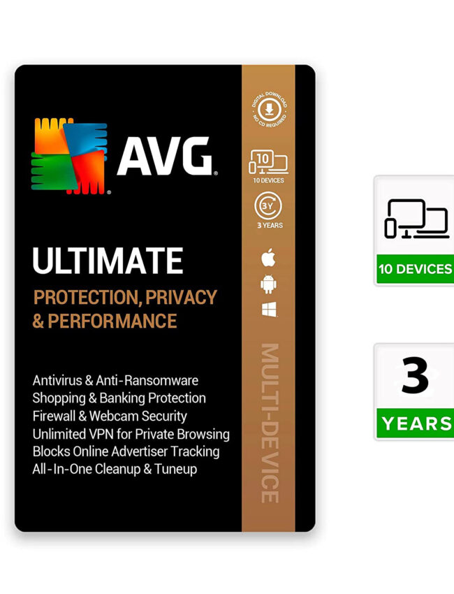 AVG Ultimate Multi-Device 10 User 3 Year