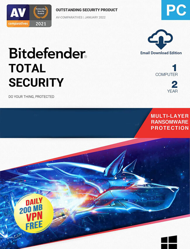 Bitdefender Total Security 1 User 2 Year