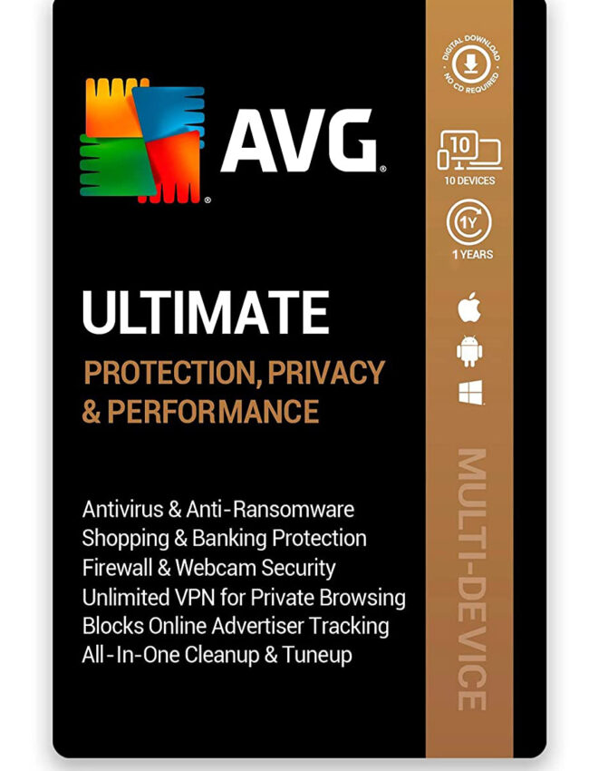 AVG Ultimate Multi-Device 10 User 1 Year