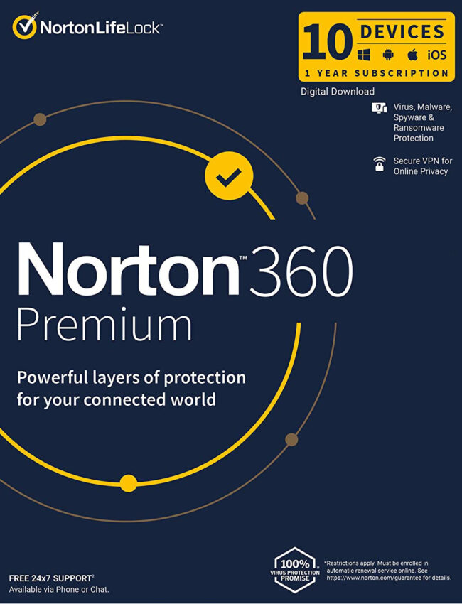 Norton 360 Premium 10 User 1 Year