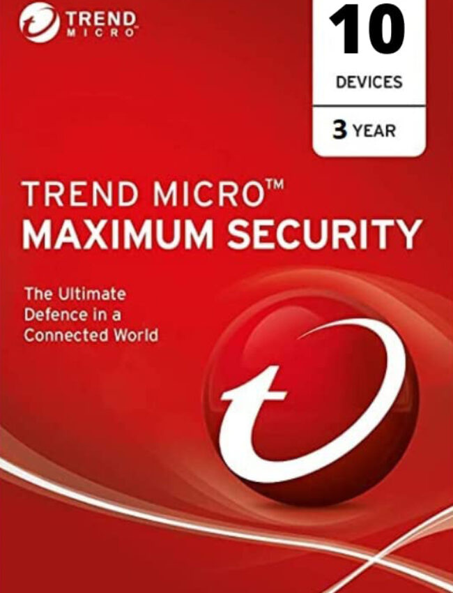 Trend Micro Maximum Security 10 User 3 Year